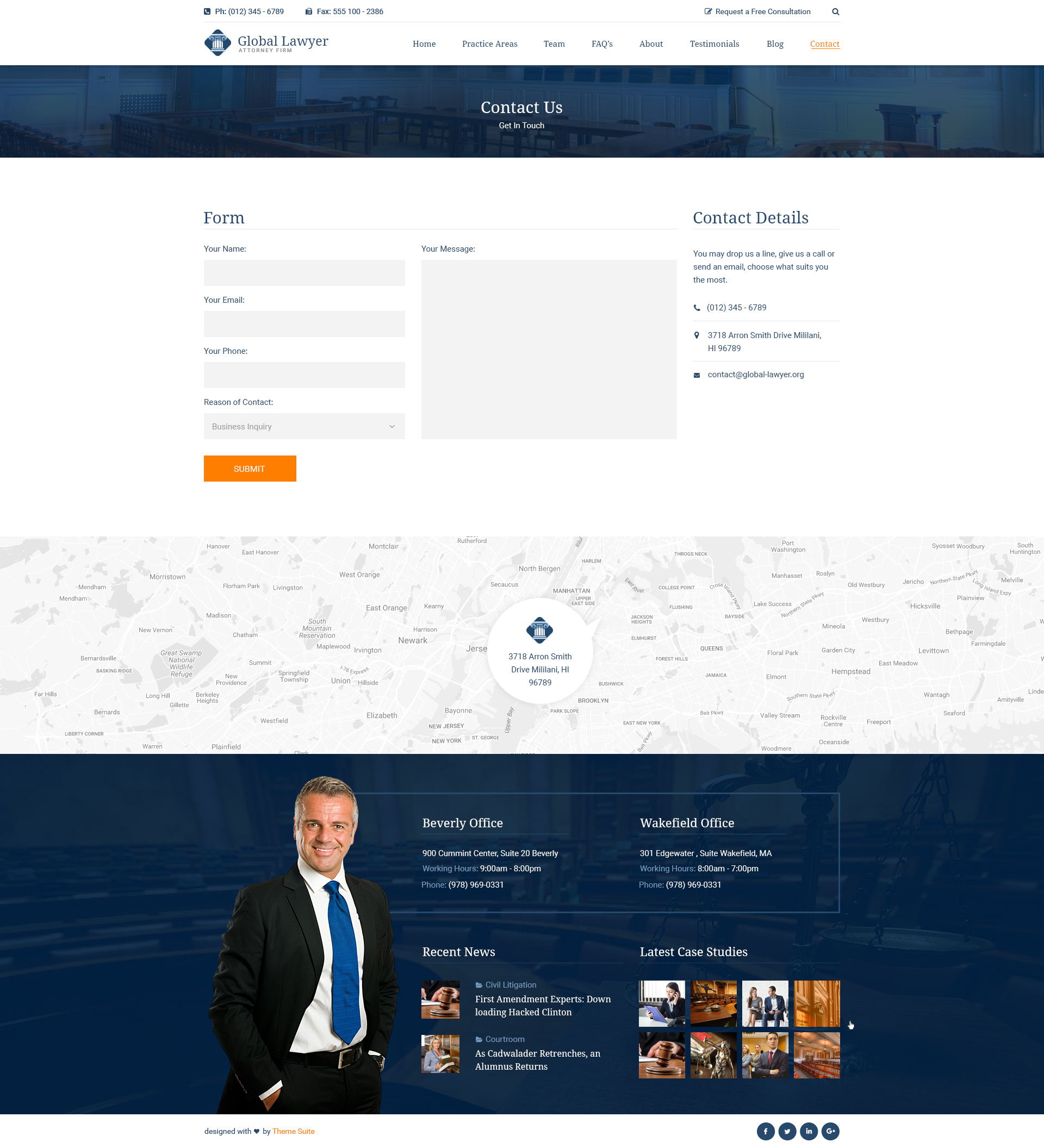 Lawyer Legal HTML Template for Attorneys and Law Firms by themesuite